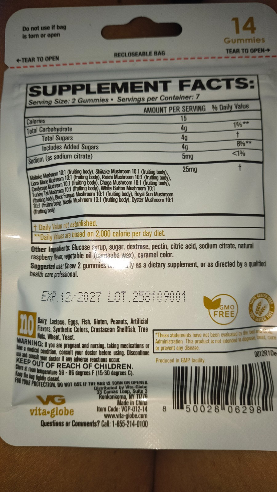 VG Mushroom Complex Gummies