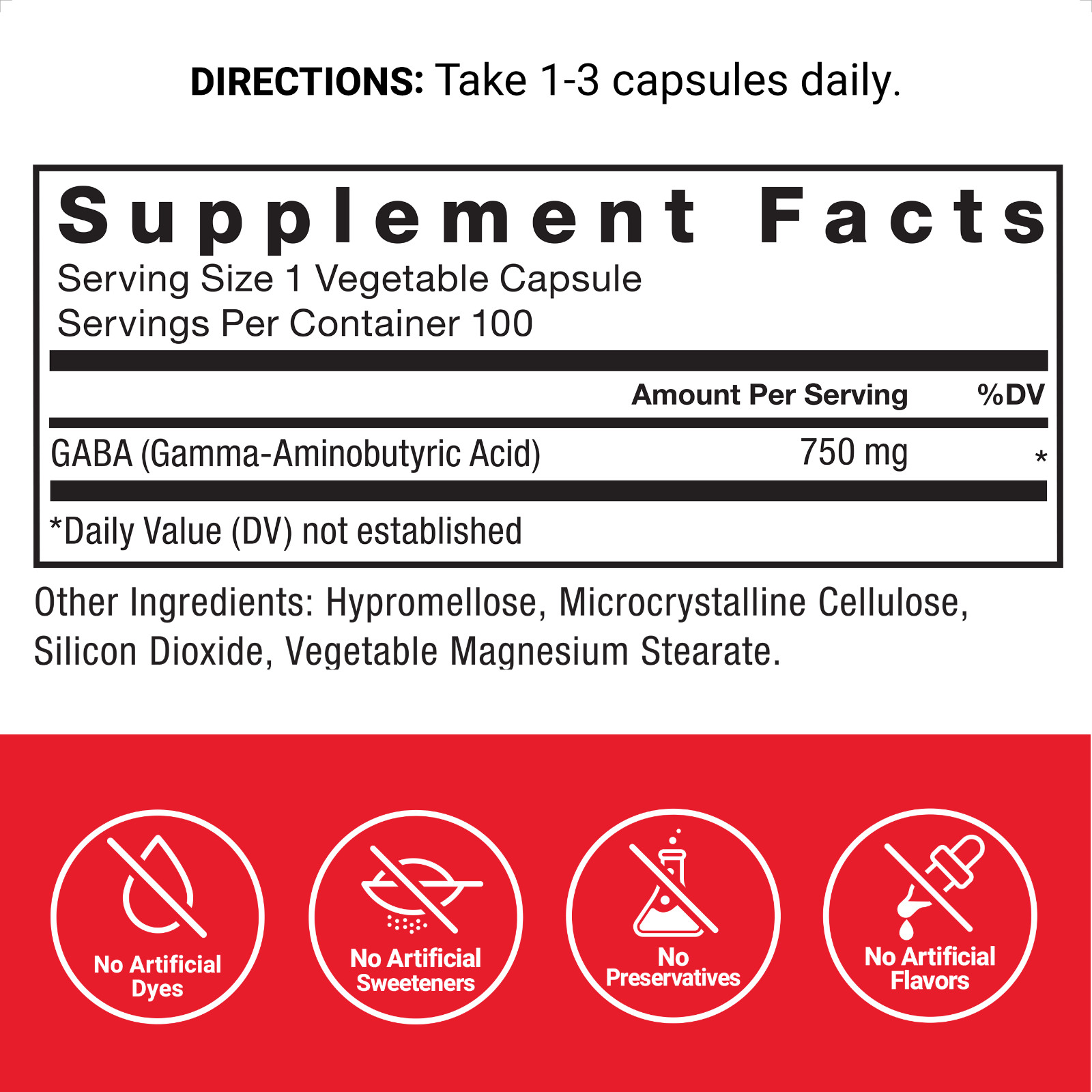 FORCE FACTOR GABA 750mg Capsules, Support Calm, Relaxation, Sleep, & Focus