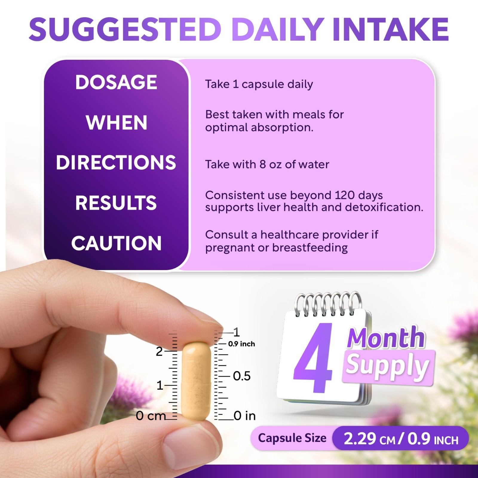 Organic Milk Thistle Extract 120ct | 80% Silymarin Flavonoids | Liver Support