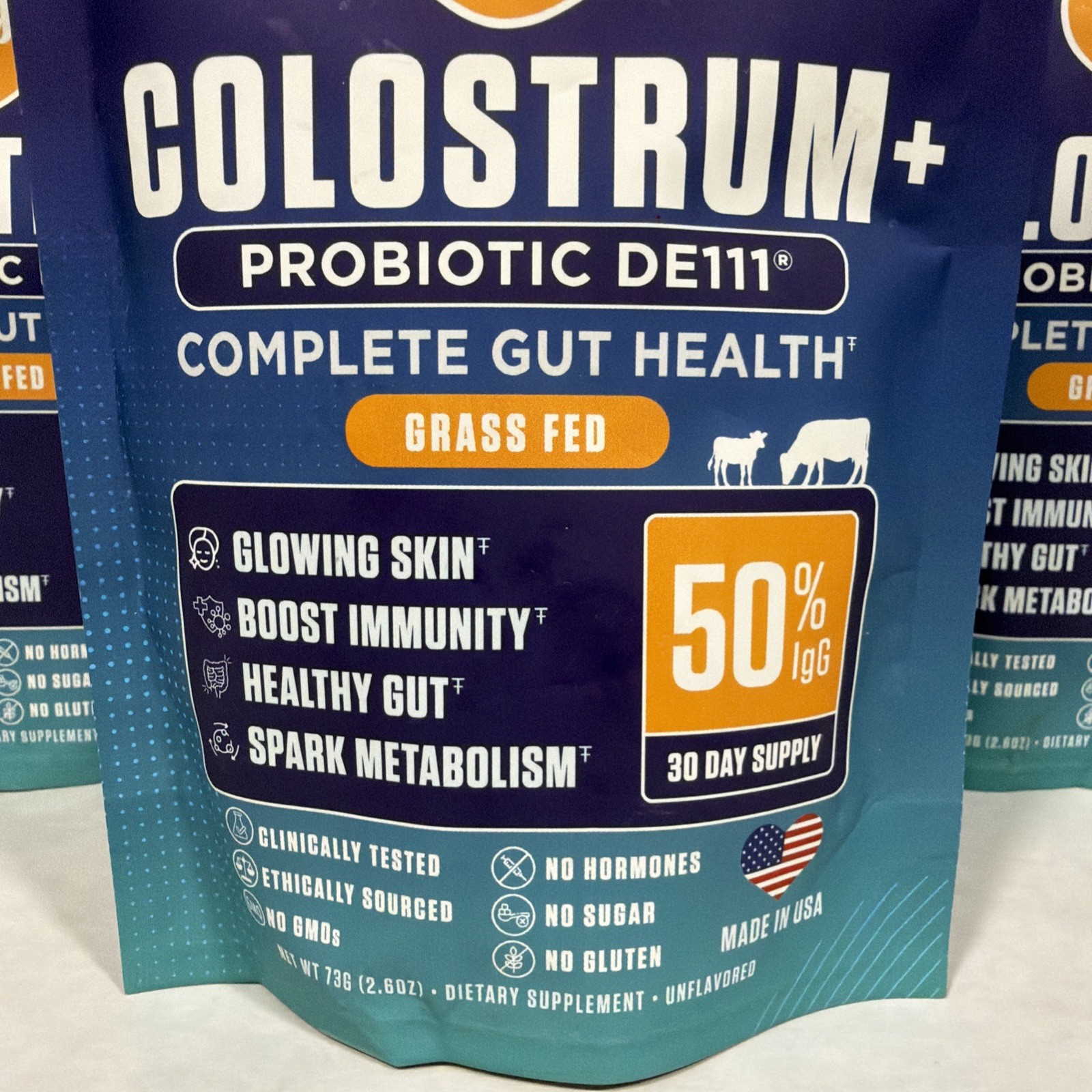 3 pack Moogi Health Colostrum + Probiotic DE111 Complete Gut Health, exp 1/27