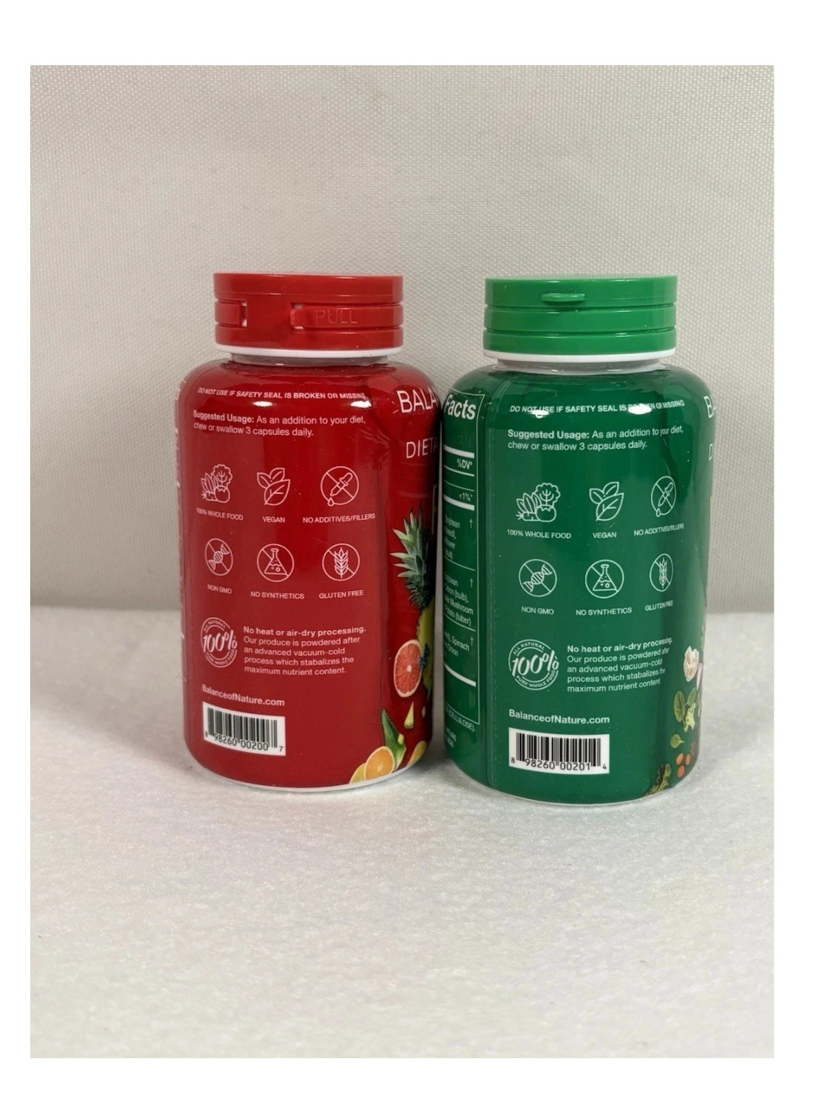 2-Pack Ntures Fruits & Veggies Balance Na Dietary supplement(90 Capsules Each)