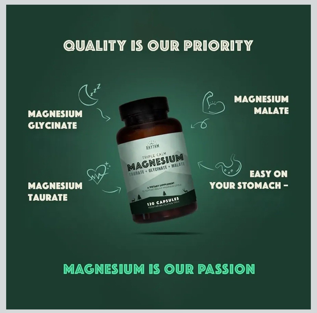 Natural Rhythm Triple Calm Magnesium 150 mg – 120 Capsules – Magnesium Complex