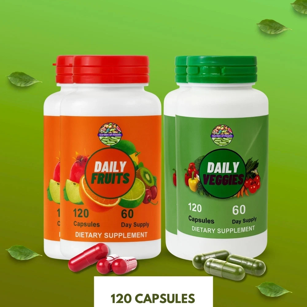 Garden OF Health Fruits Veggies Whole Food Capsule Daily Nutrition 240 Capsule