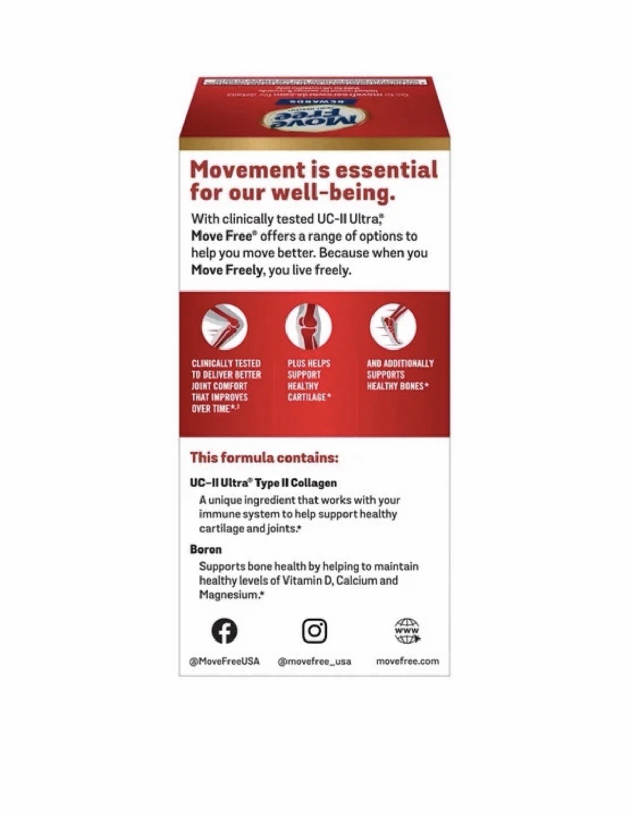 Schiff Move Free Ultra 3X Triple Action 75 Tablets NEW !