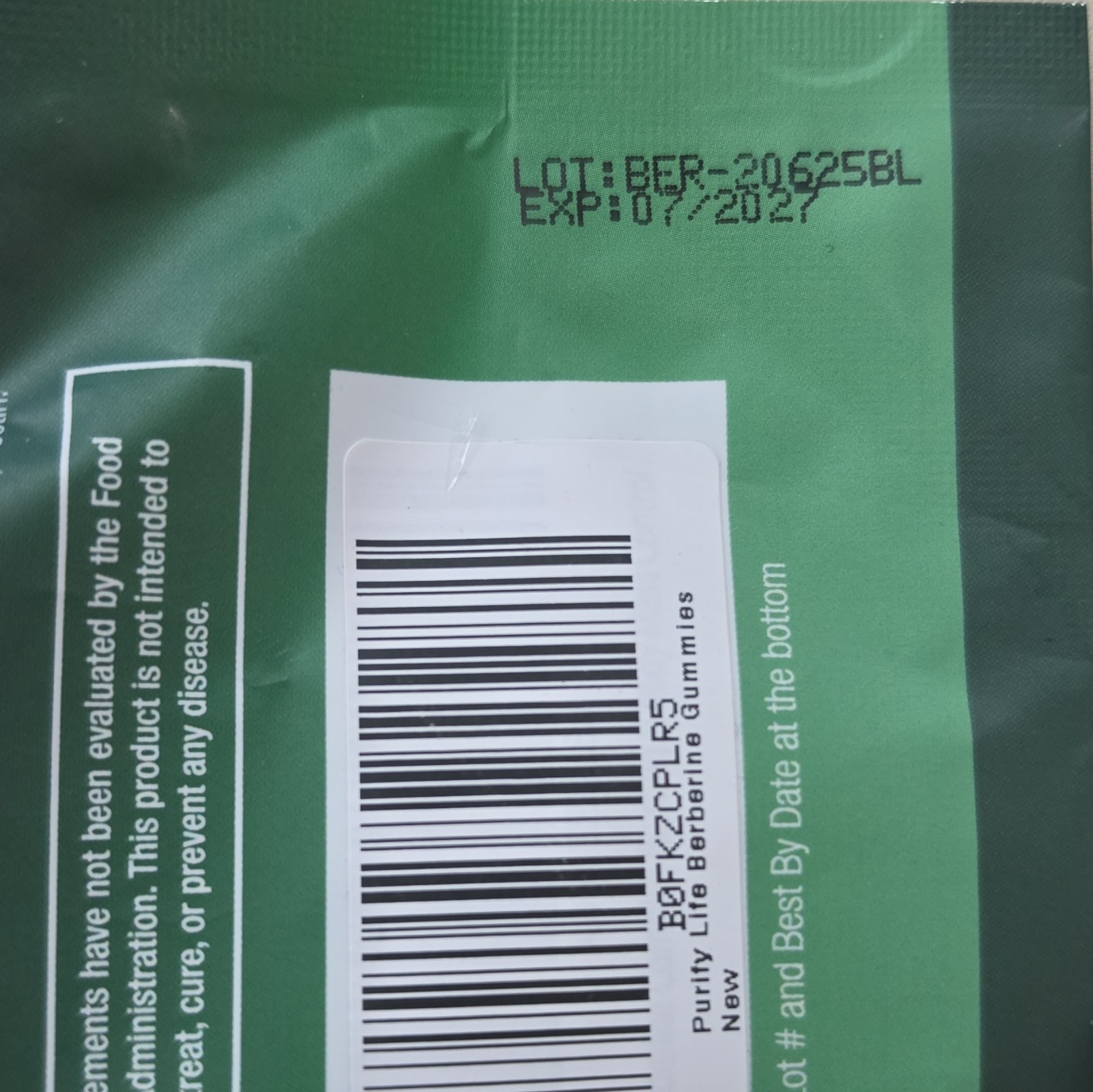 Berberine Gummies 60ct 400mg/2 Vegan Sugar-Free Watermelon Weight Loss