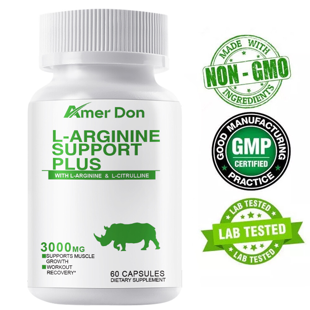 L-Arginine 3000mg Muscle Strength, Pump Testosterone Boost Men’s Health & Energy