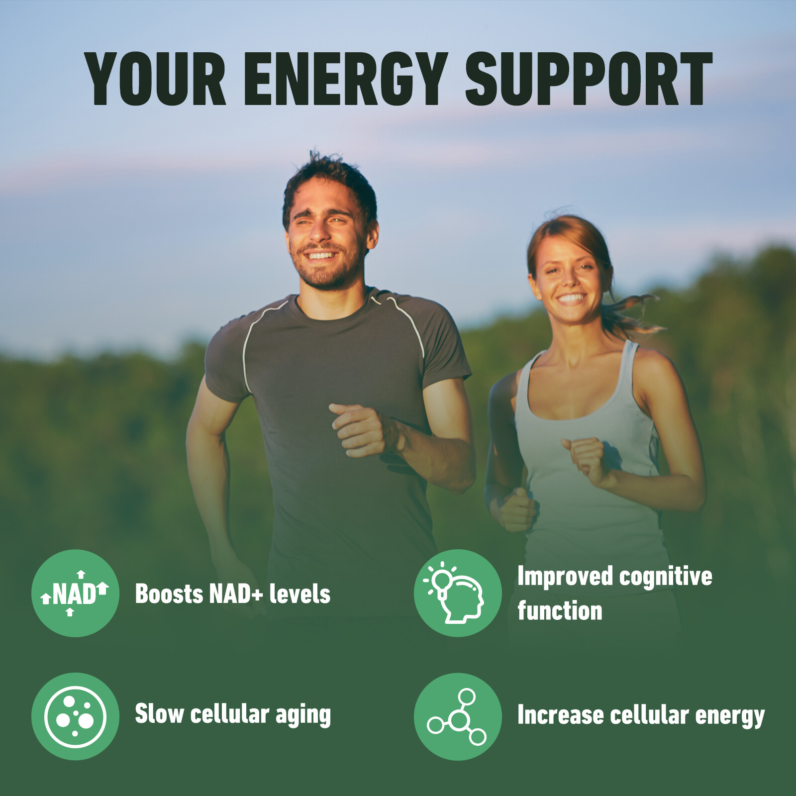 Nicotinamide Riboside 900mg – Anti-aging NAD Supplement, Focus, Memory Booster