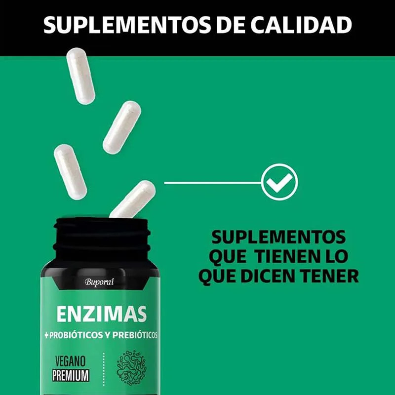 Enzymes +Probiotics and Prebiotics 60pcs,Promote Digestion & Absorption,Vitality