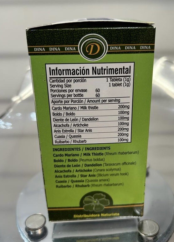 SILIMARIANO Cardo Mariano 60 Tablets (Silybum marianum) Nutritional Supplement
