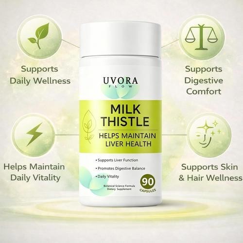 Uvora Milk Thistle Detox, Premium Herbal Supplement With Milk Thistle Extrac…
