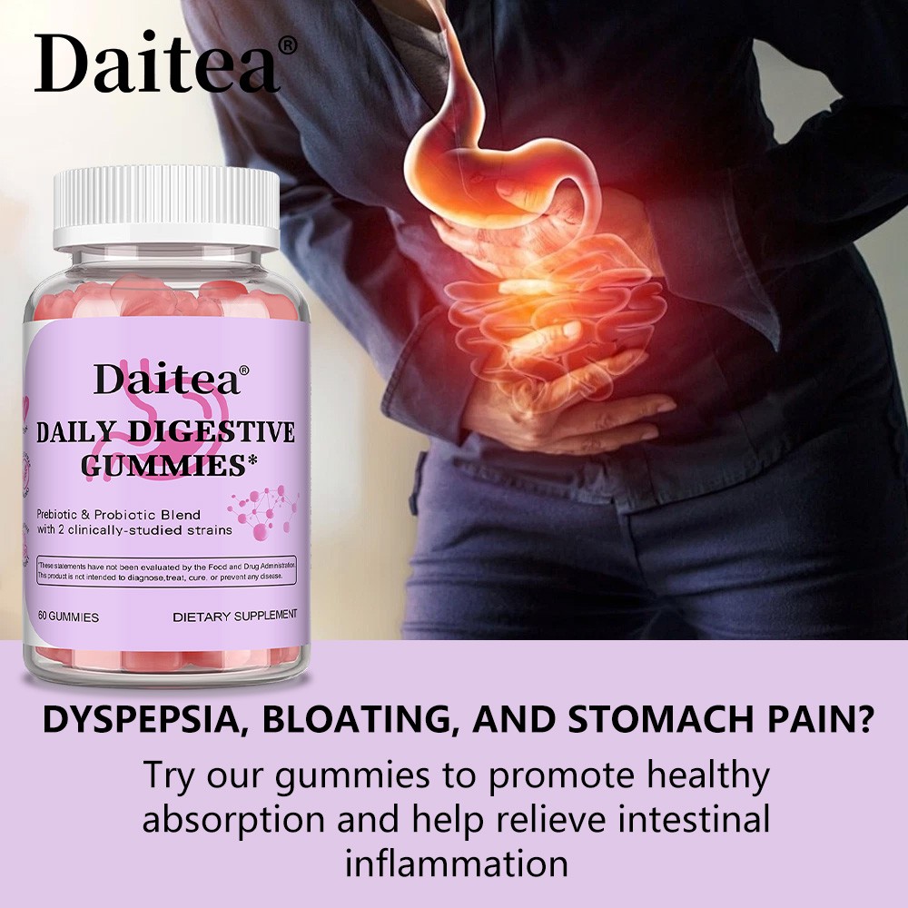 Prebiotic & Probiotic Blend for Digestive Health – Daily for Women & Men Gummy