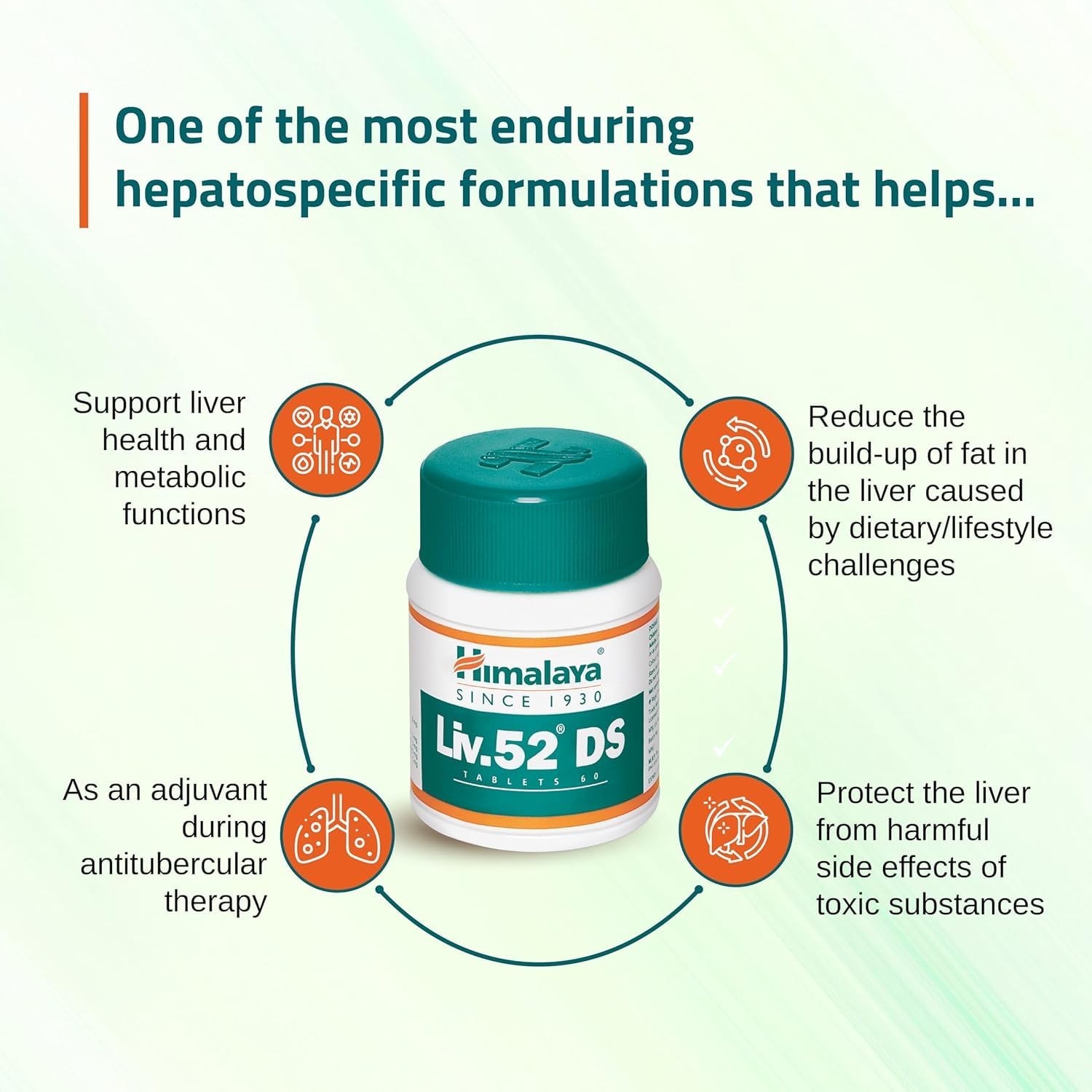 Liv 52 DS Herbal Supplement Pack of 1 Bottle