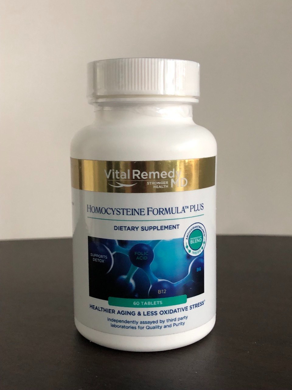 Vital Remedy Homocysteine Formula Plus 60 Tabs Healthier Aging ExP. 05/2026