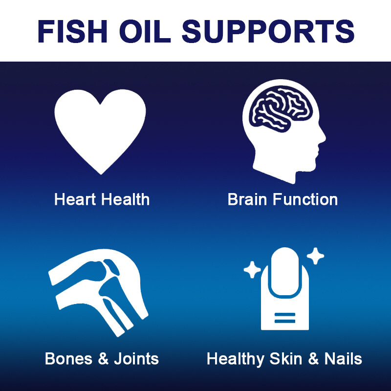 10/120Caps 2500mg Omega 3 & 3600mg Fish Oil Tablets EPA & DHA Heart Health MX