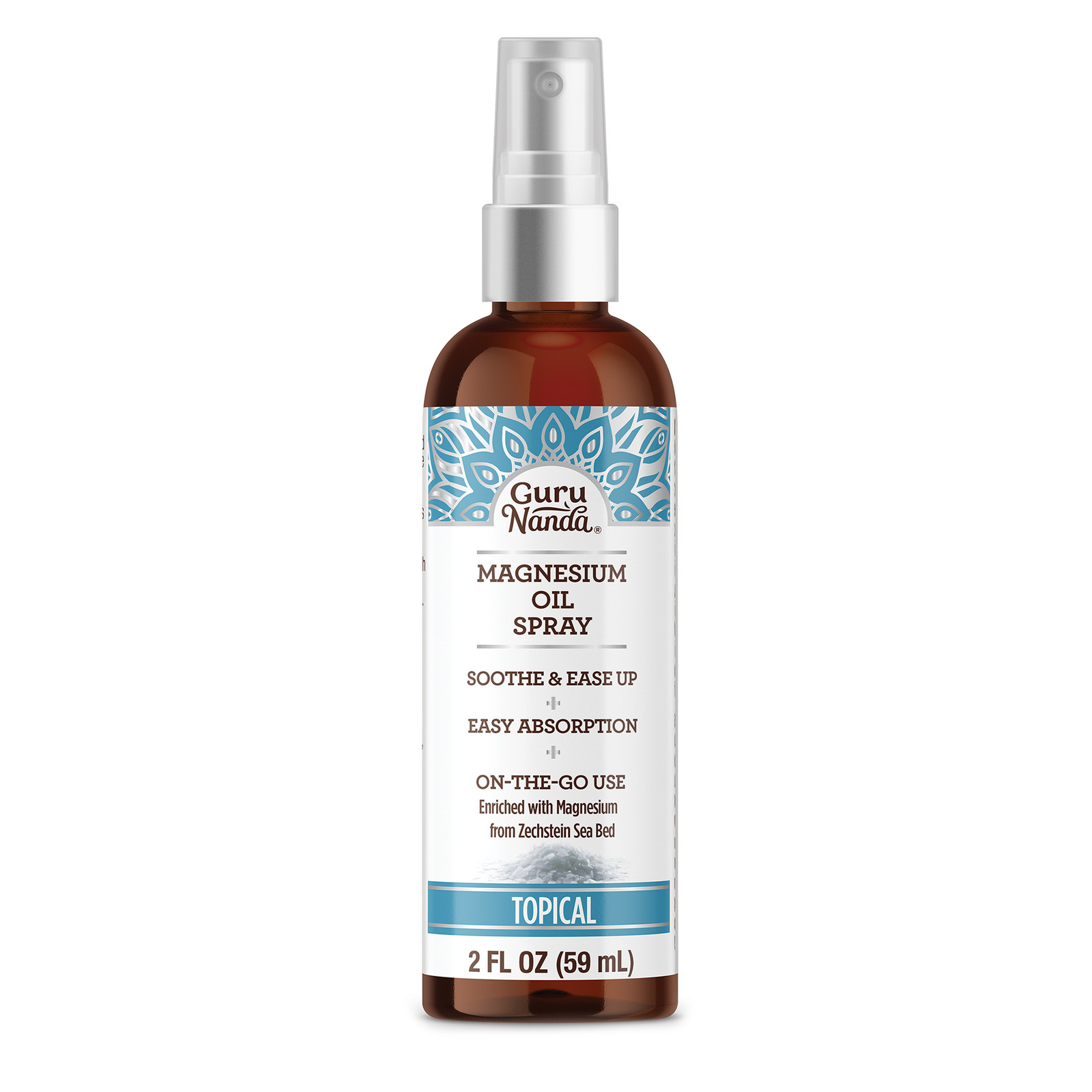 Magnesium Oil Spray for Muscle Relief & Soothing Aches – Quick Absorbing- 2Oz