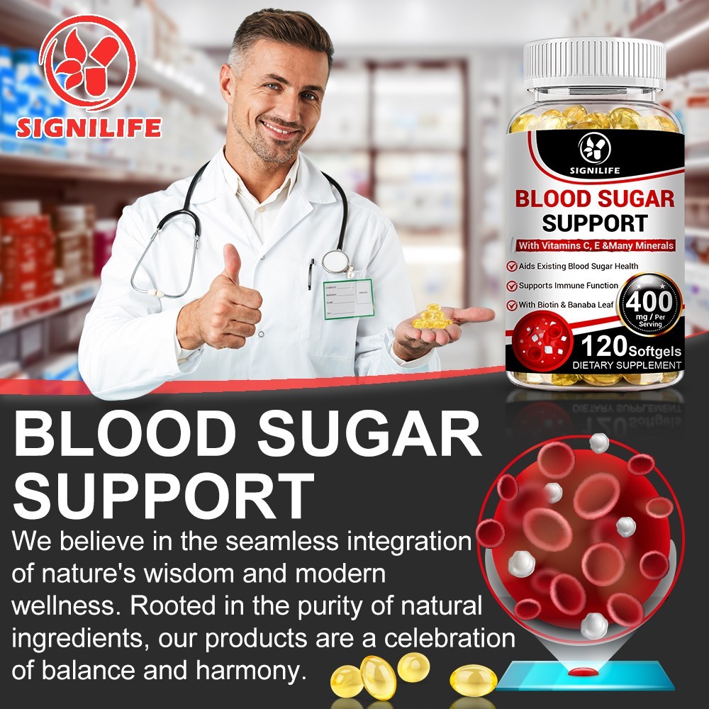 Blood Balance Capsules – Blood Sugar Support & Blood Pressure Supplement 120Pill