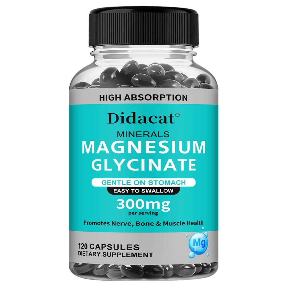 Magnesium 30/60/120 Capsules – glycinate 300mg – Metabolism, Fatigue