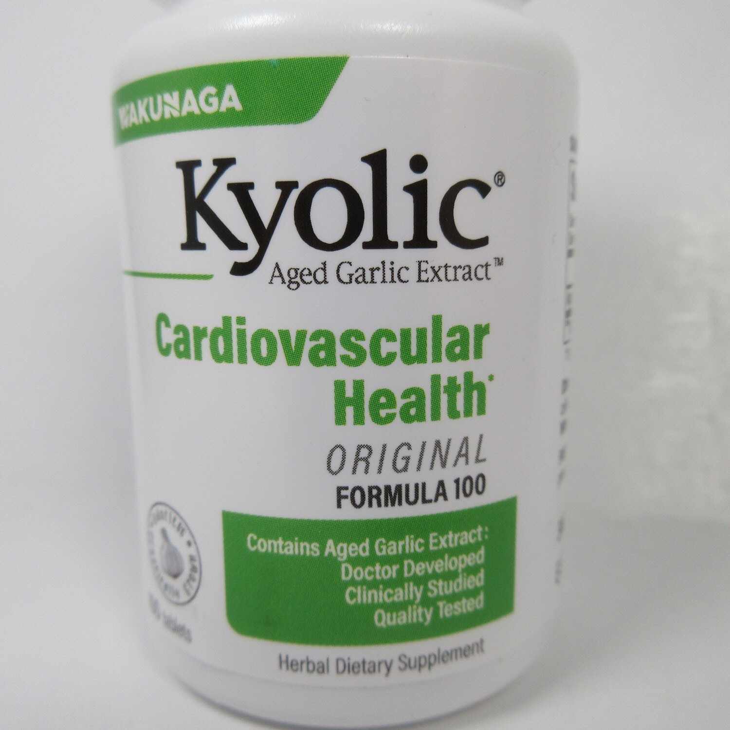 Kyolic Cardiovascular Health Formula 100 Aged Garlic Extract AGE 100 Tablets