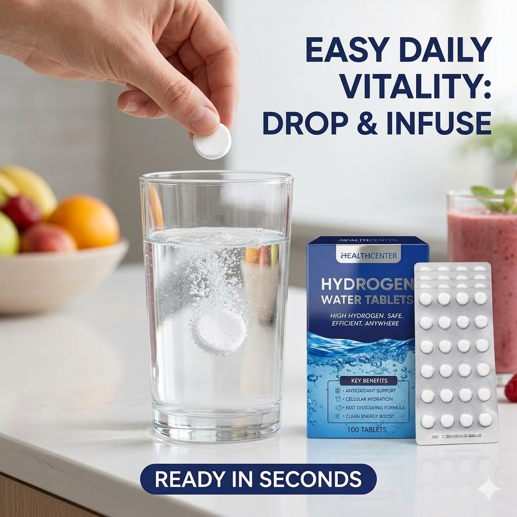 100ct Molecular Hydrogen H2 Tablets Fast Dissolve Magnesium Energy