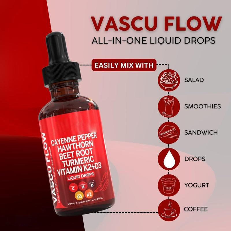 Nutra Cayenne Turmeric Vascu Pepper Flow Beet Root Liquid Vitamin Hawthorn Drops