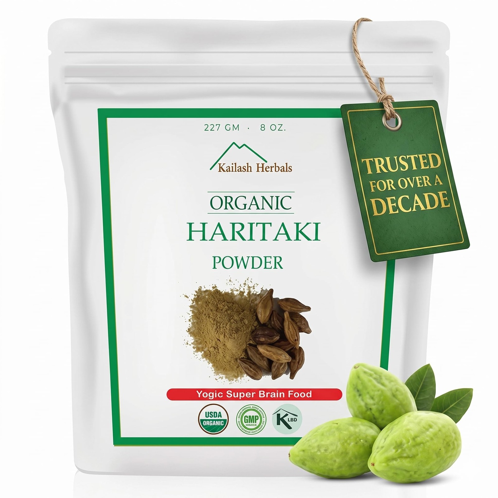 Organic Haritaki Powder — Deep Gut Cleanse & Daily 8 Ounce (Pack of 1)