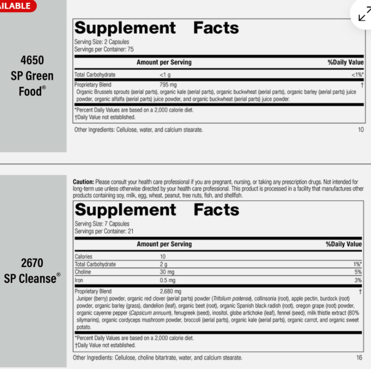 Standard Process Purification Kit with SP Complete and Whole Food Fiber
