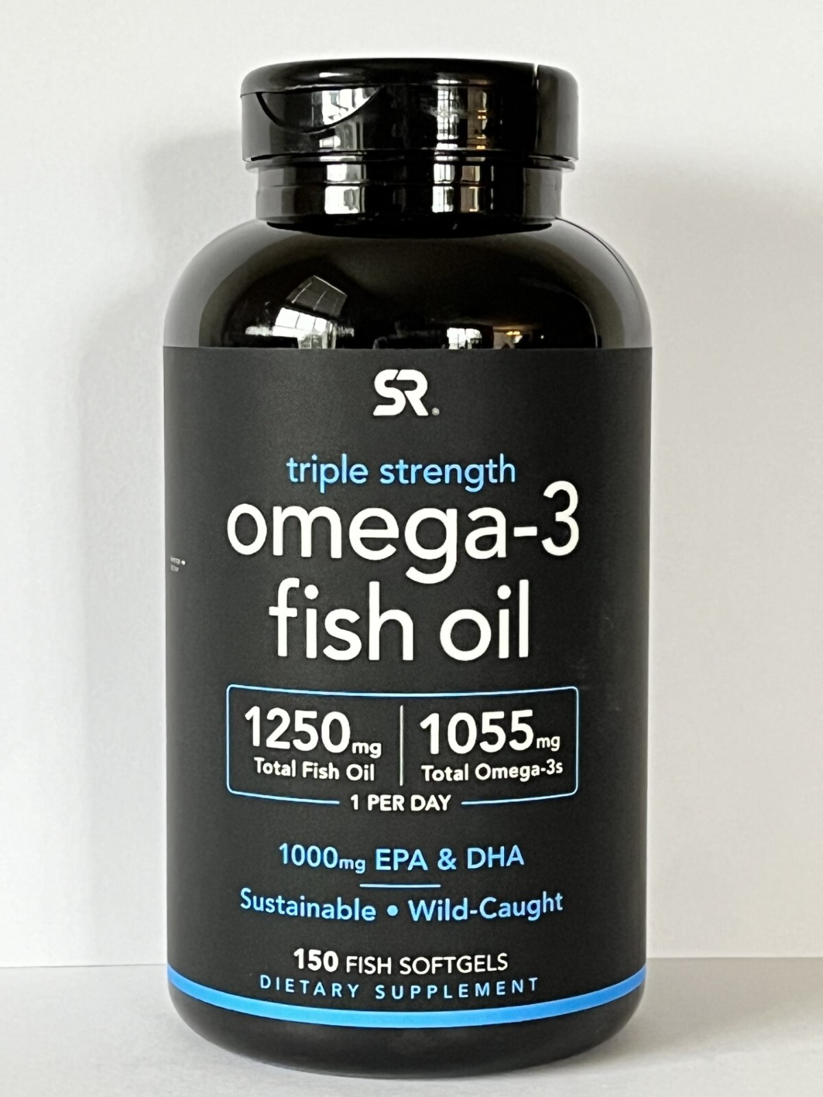 Sports Research Triple Strength Omega-3 Fish Oil, 150 Fish Softgels EXP 08/2026