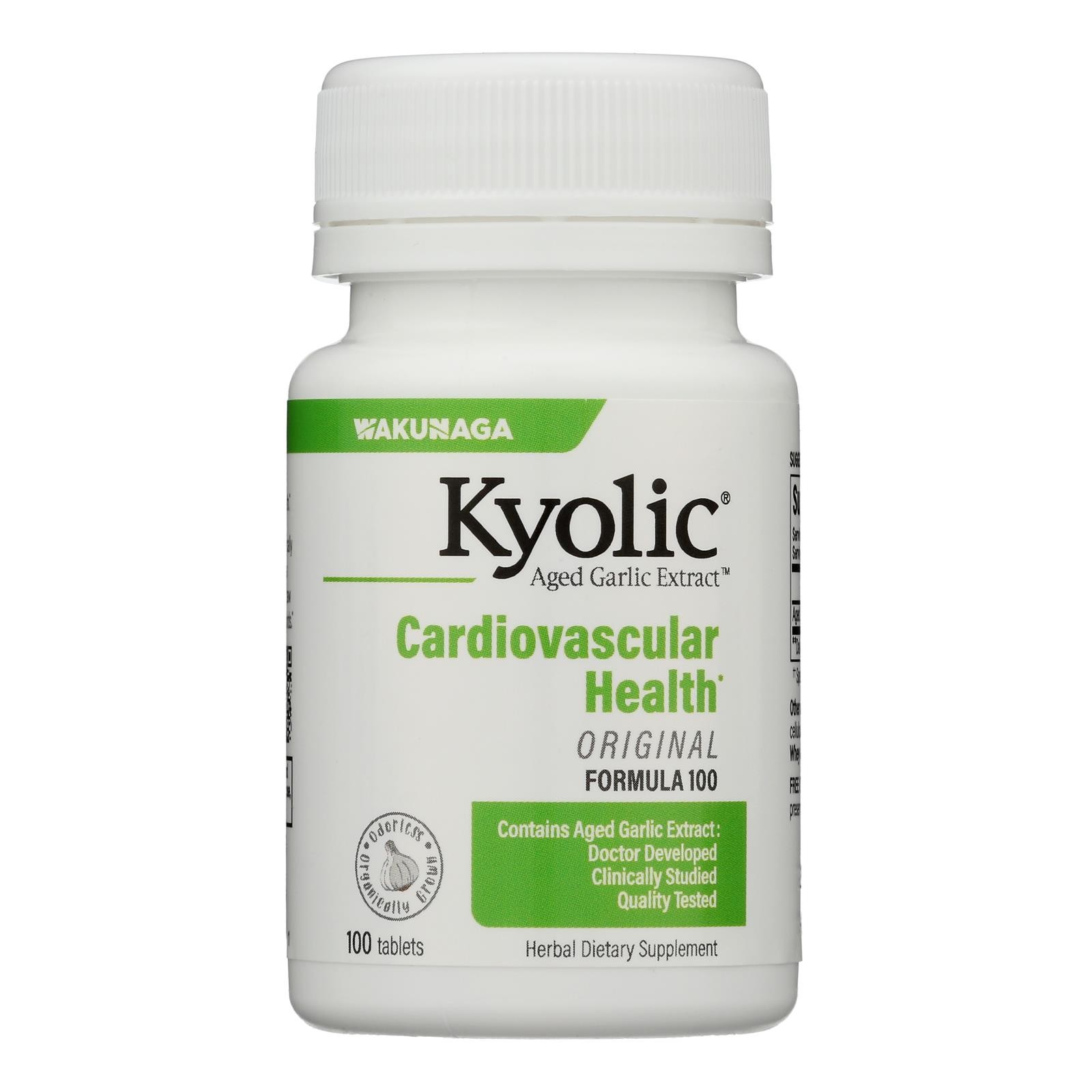 Kyolic – Aged Garlic Extract Cardiovascular Formula 100 – 100 Tablets