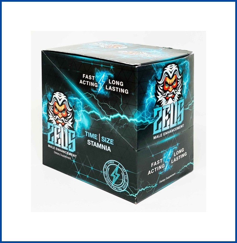 Zeus 1800mg Male Vitality & Stamina Dietary Supplement – 3-25 Capsules -Exp 5/32