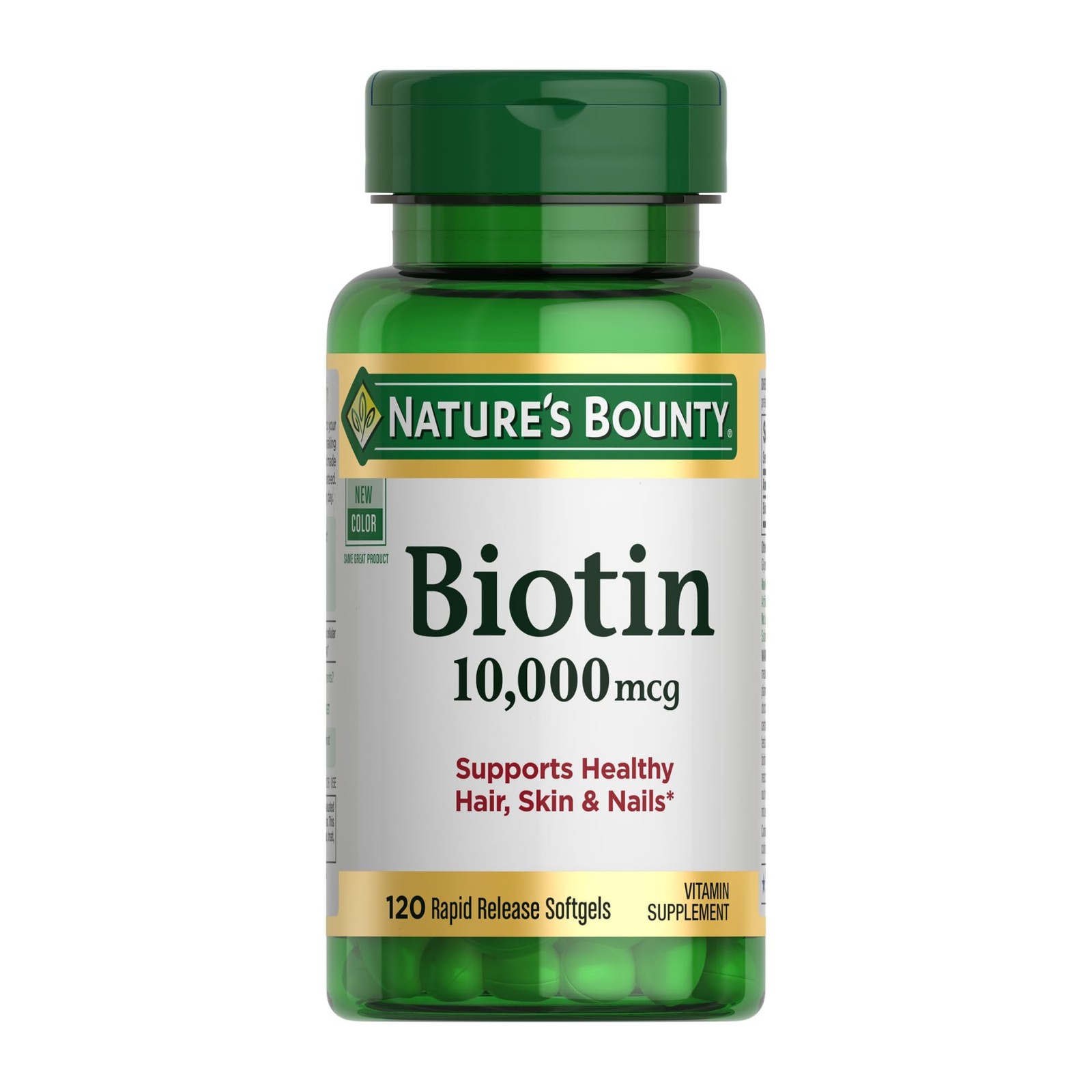 Biotin Hair Skin and Nails Vitamins, Supports Healthy Hair, 120 Softgels