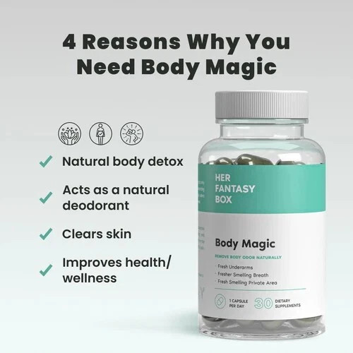 Her Fantasy Box | Body Magic Chlorophyll Capsules – 30 Vegan Capsules