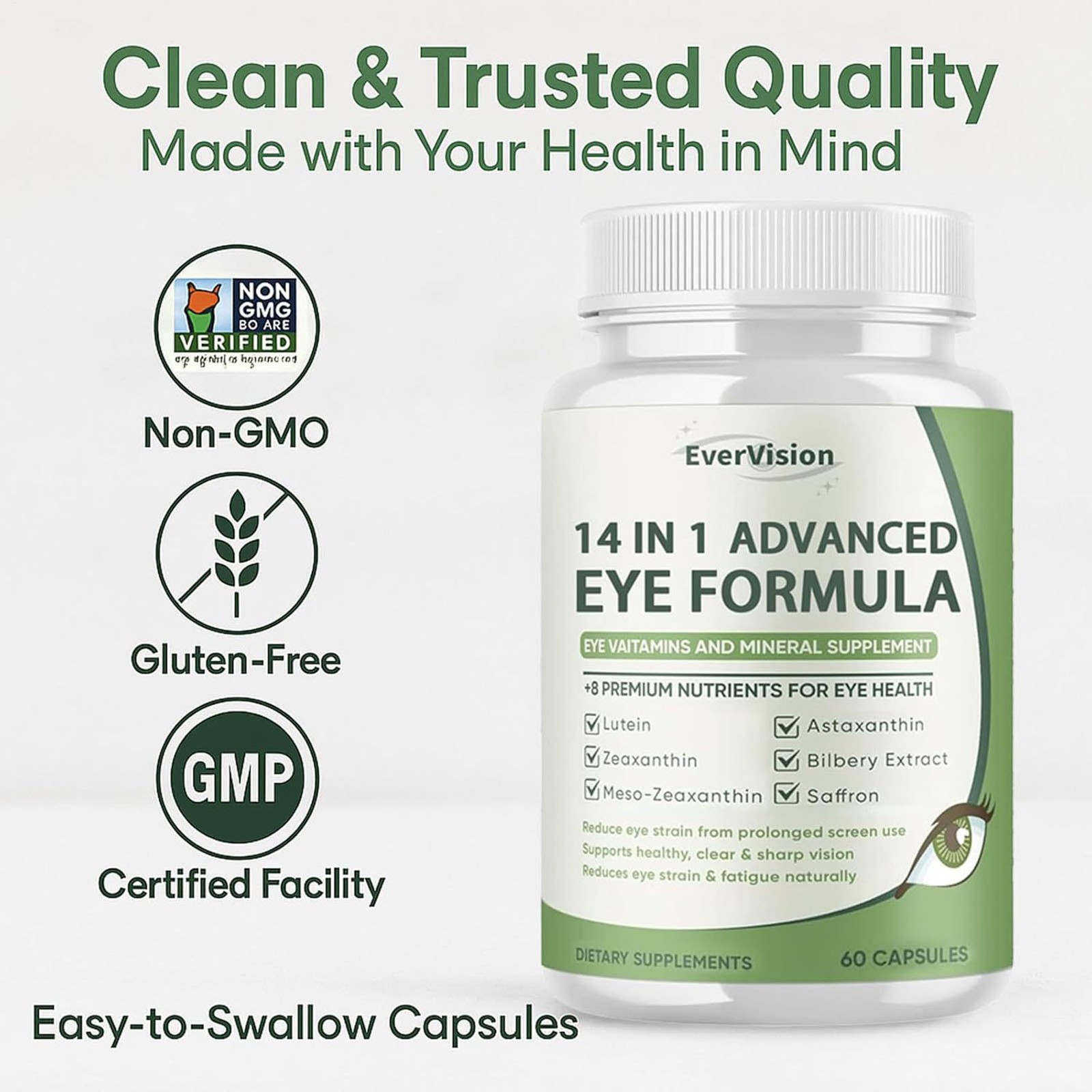 Evervision 14 In 1 Premium Eye Formula 60 Capsules Premium Formula