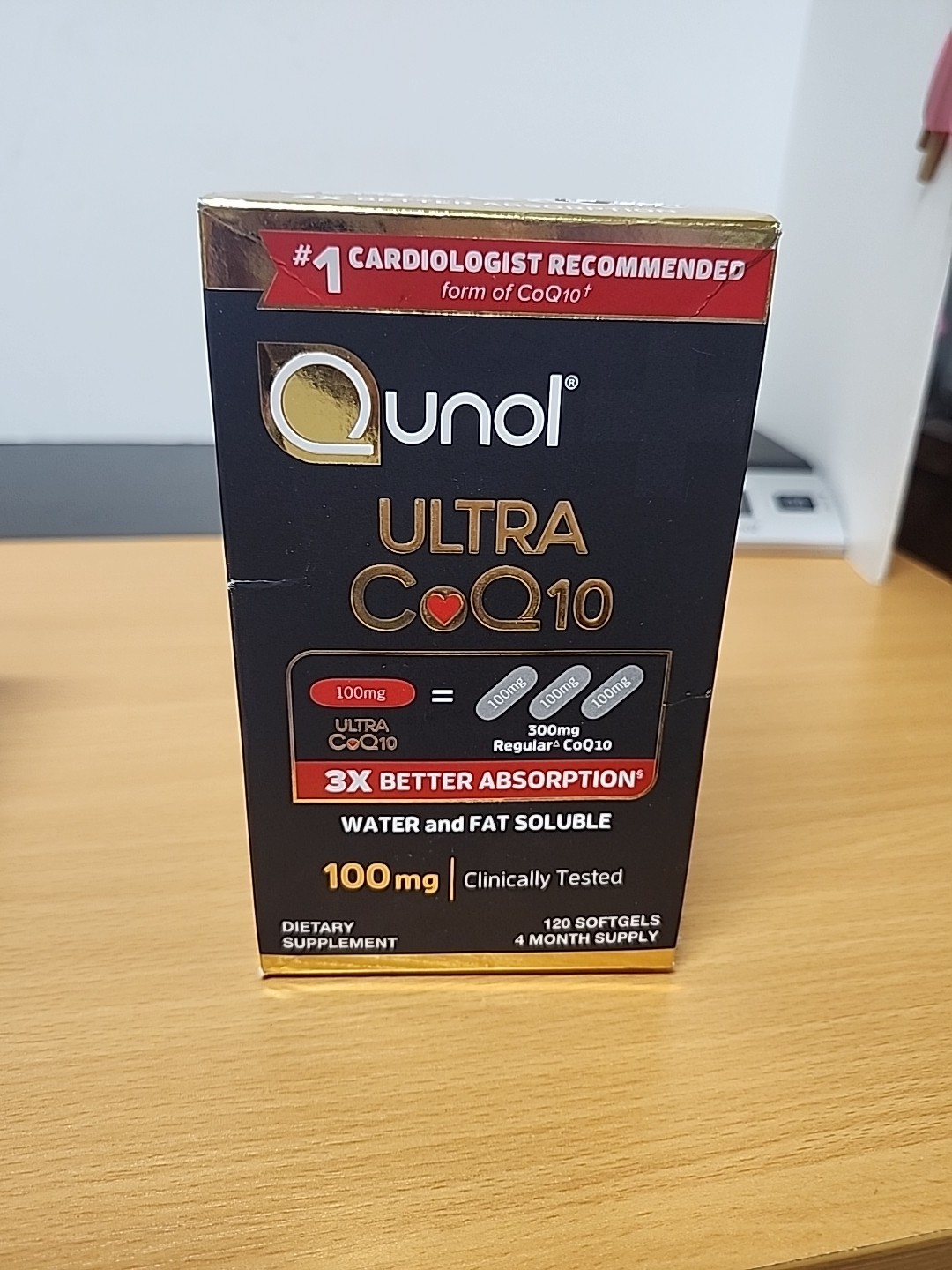 Qunol Ultra CoQ10 Better Absorption Supplement Tablet – 120 Count
