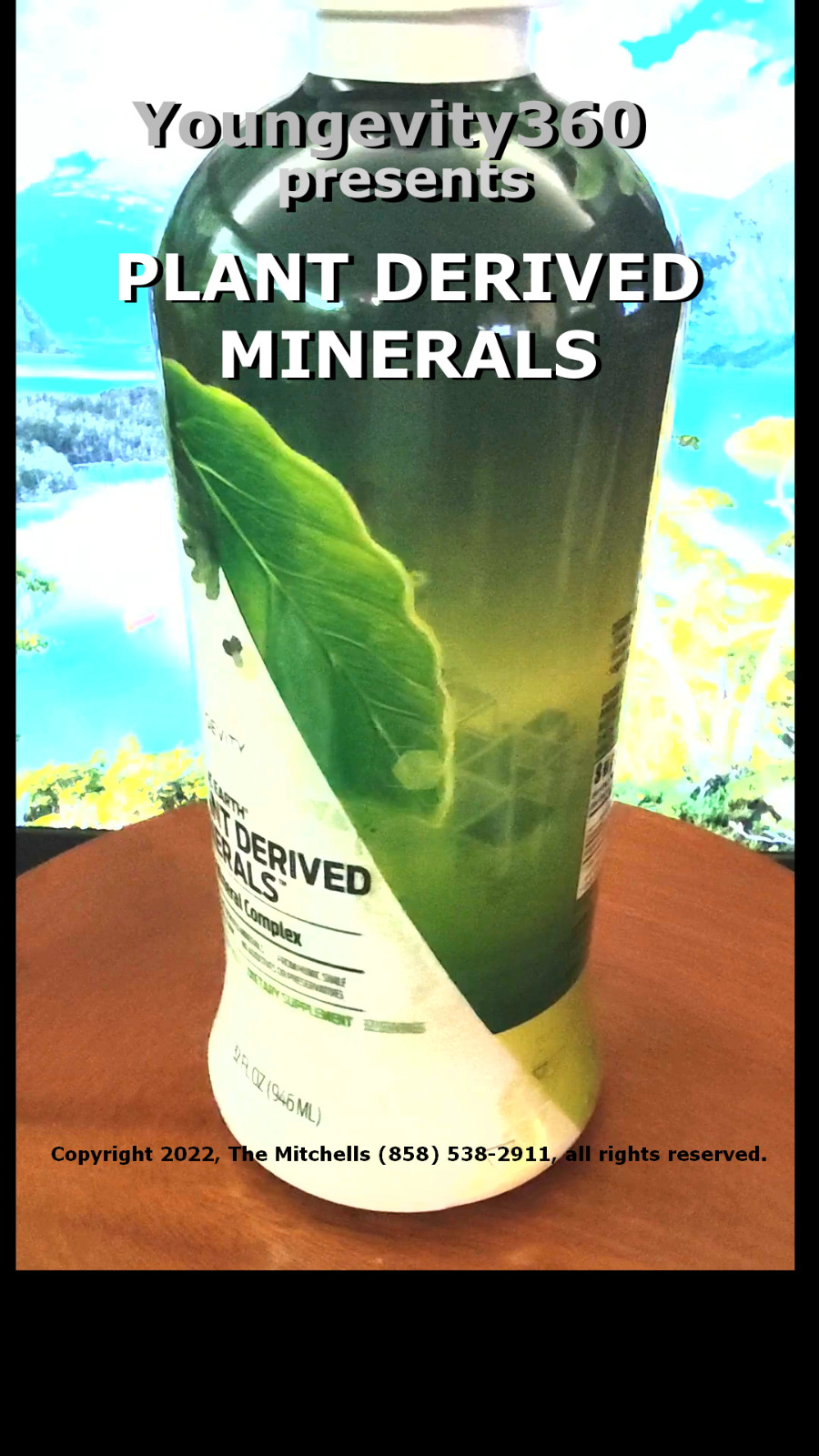Youngevity360 Plant Derived Minerals Wallach, Ships Free 100% Forever Guarantee