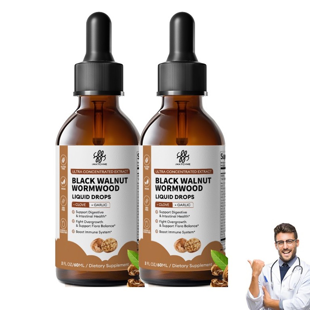 Parasite Cleanse Tincture/Extract-Wormwood, Black Walnut Hull, Clove 2oz-60ml