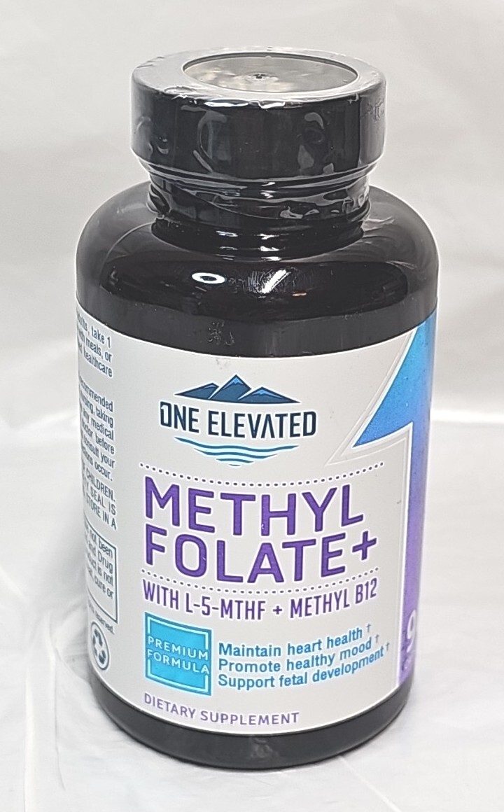 One Elevated Methyl Folate B12 Dietary Supliment 90 Capsules Exp. 10/31/2025 NEW