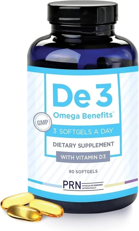 De3 Dry Eye Ultra Pure rTG Omega 3 – Support for Dry Eyes – 2400 mg EPA & DHA…