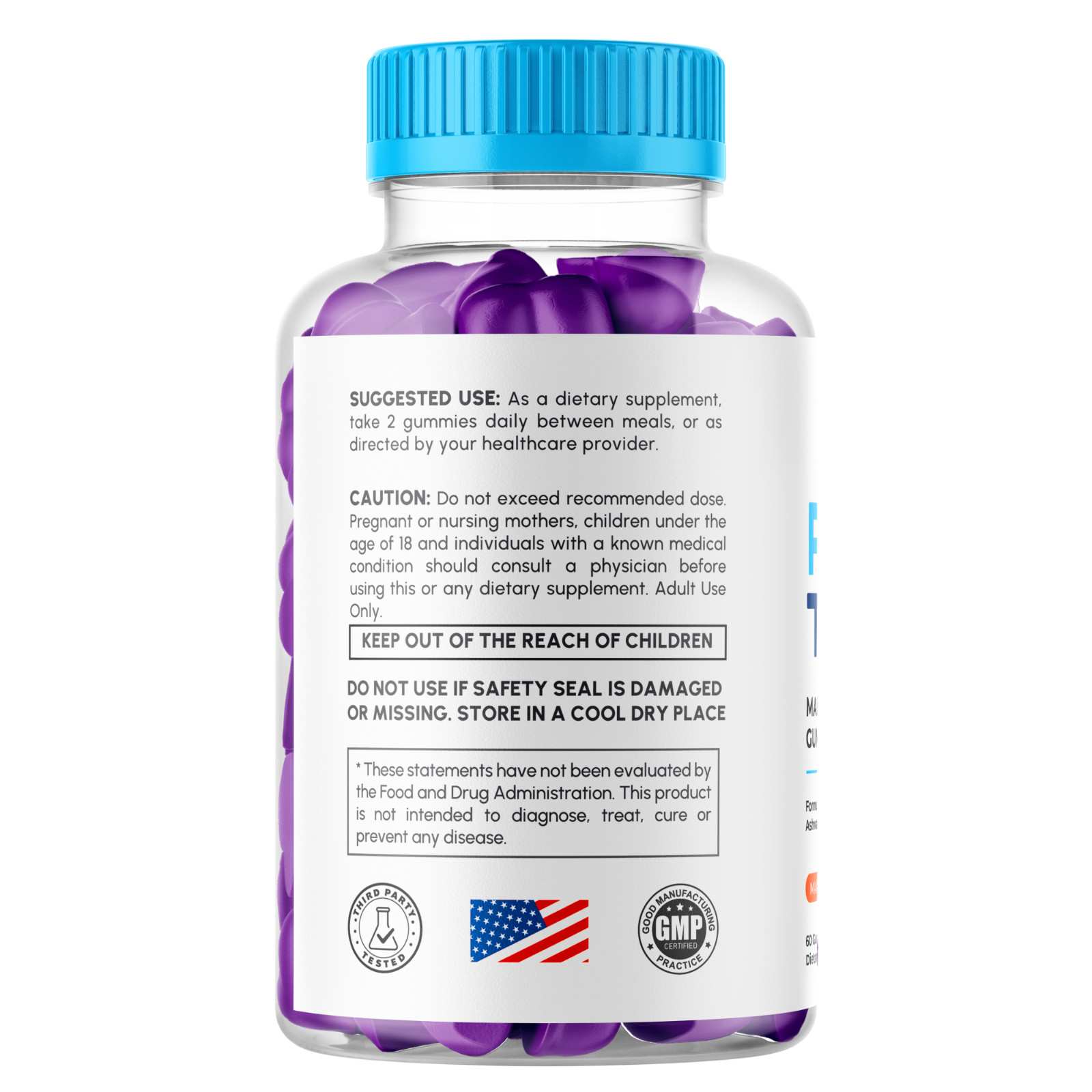 Primo TRT Men’s Gummies Advanced Pro Formula Chewable Supplement 180 Gummies