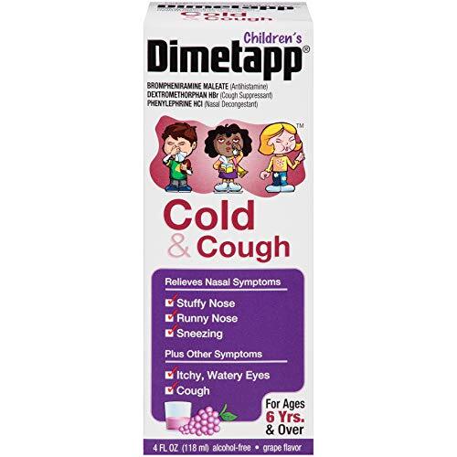 Children�s Dimetapp Cold & Cough (4 fl. oz., Pack of 3, Grape Flavor), Nasal Dec