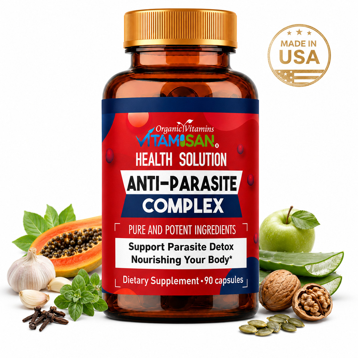Probiotic capsules intestinal floral digestive support Candida