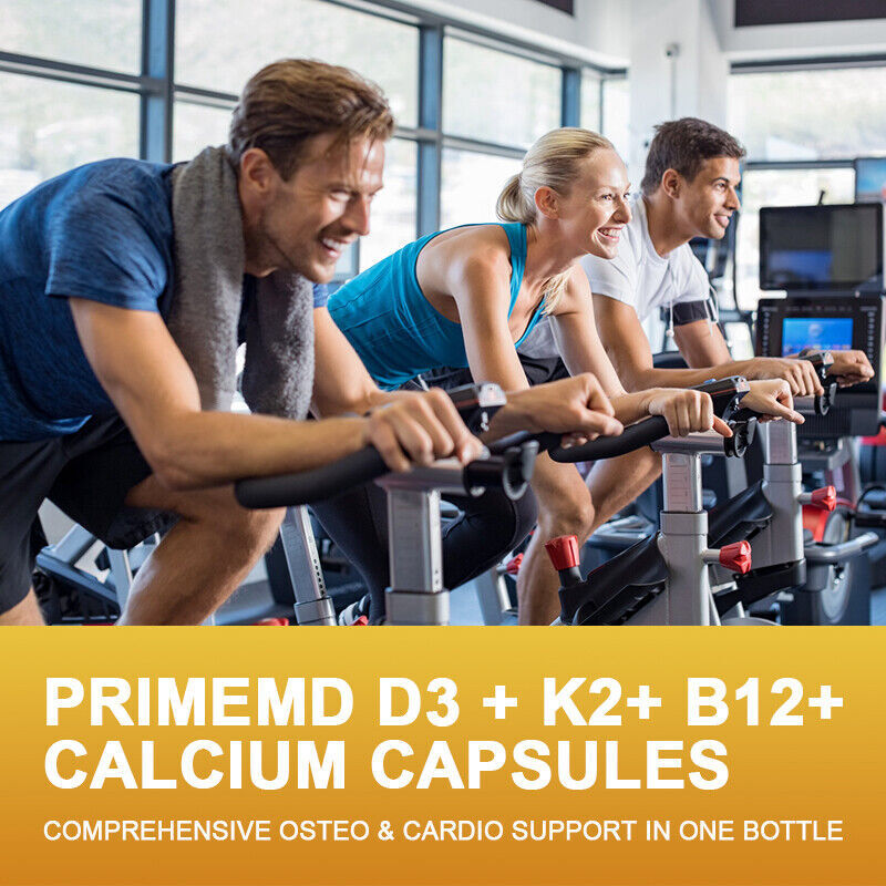 Vitamin B Complex 120Capsules Vitamin b12 D3+K2 &Calcium,Immune Support