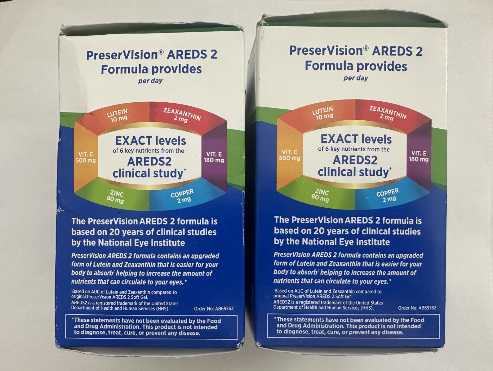 2 Pack PreserVision AREDS 2 Eye Vitamins 120 Softgels, Exp 10/2026