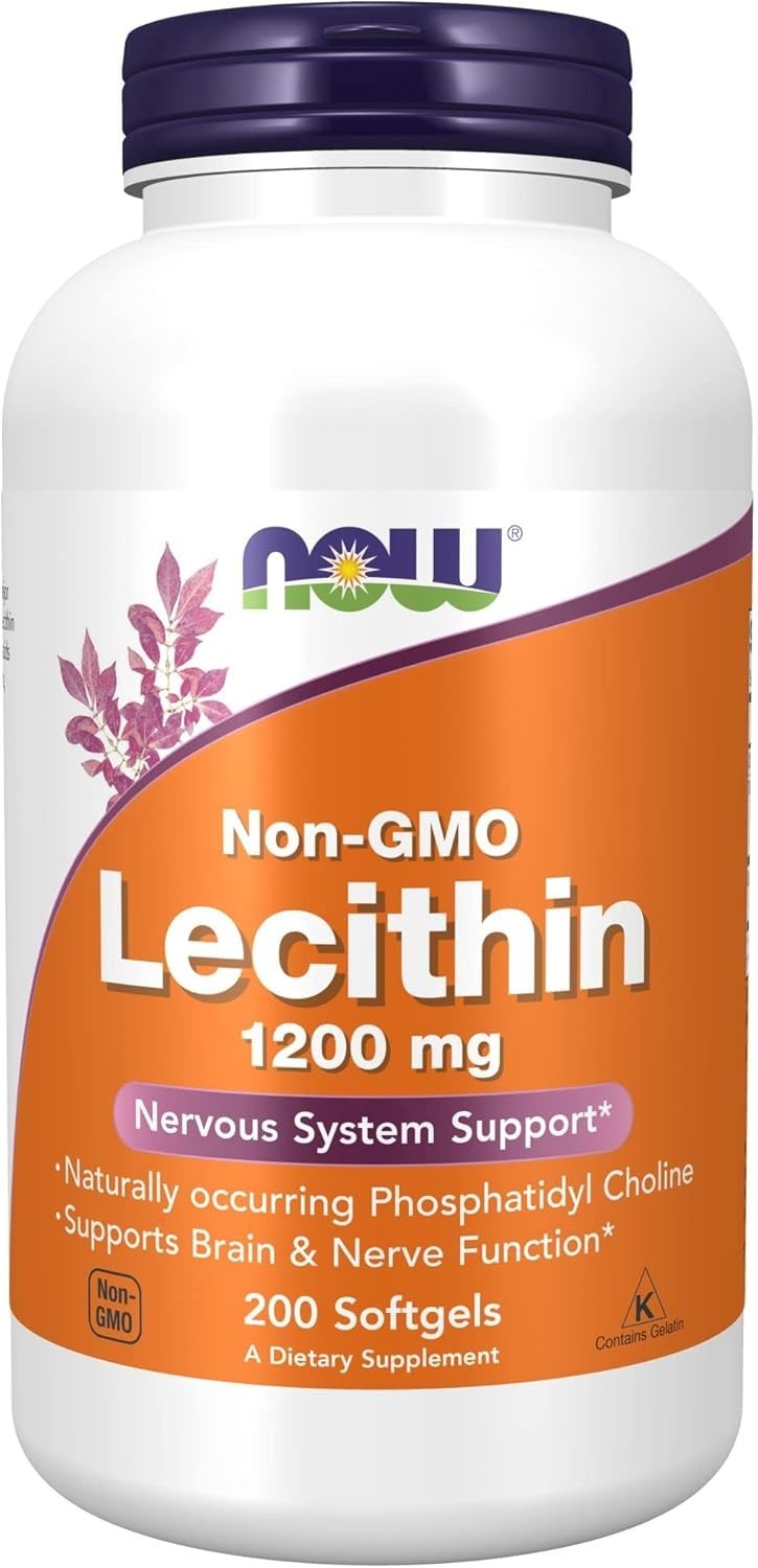 NOW Foods Supplements, Sunflower Lecithin 1200 mg with Phosphatidyl Choline, 100