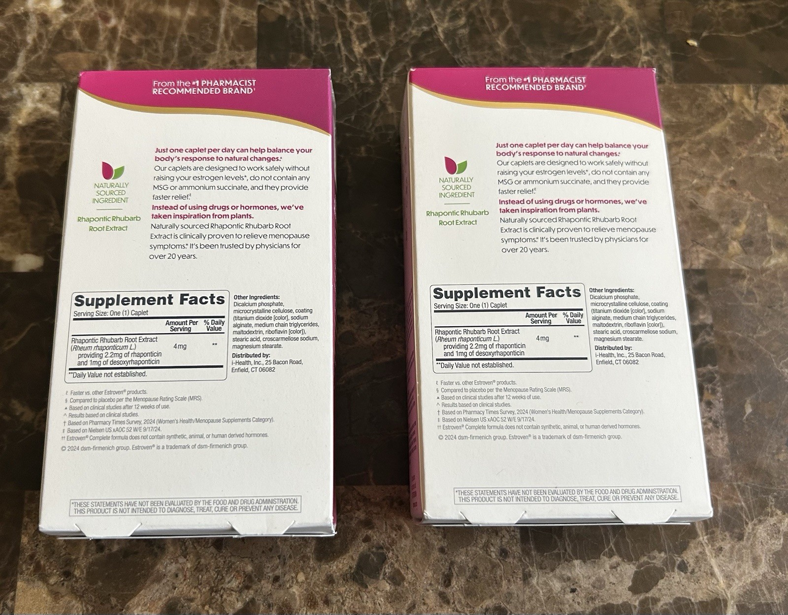 (2 Box)Estroven Complete Multi Symptom MenopauseRelief 60×2=120Cap.Exp.08/2027