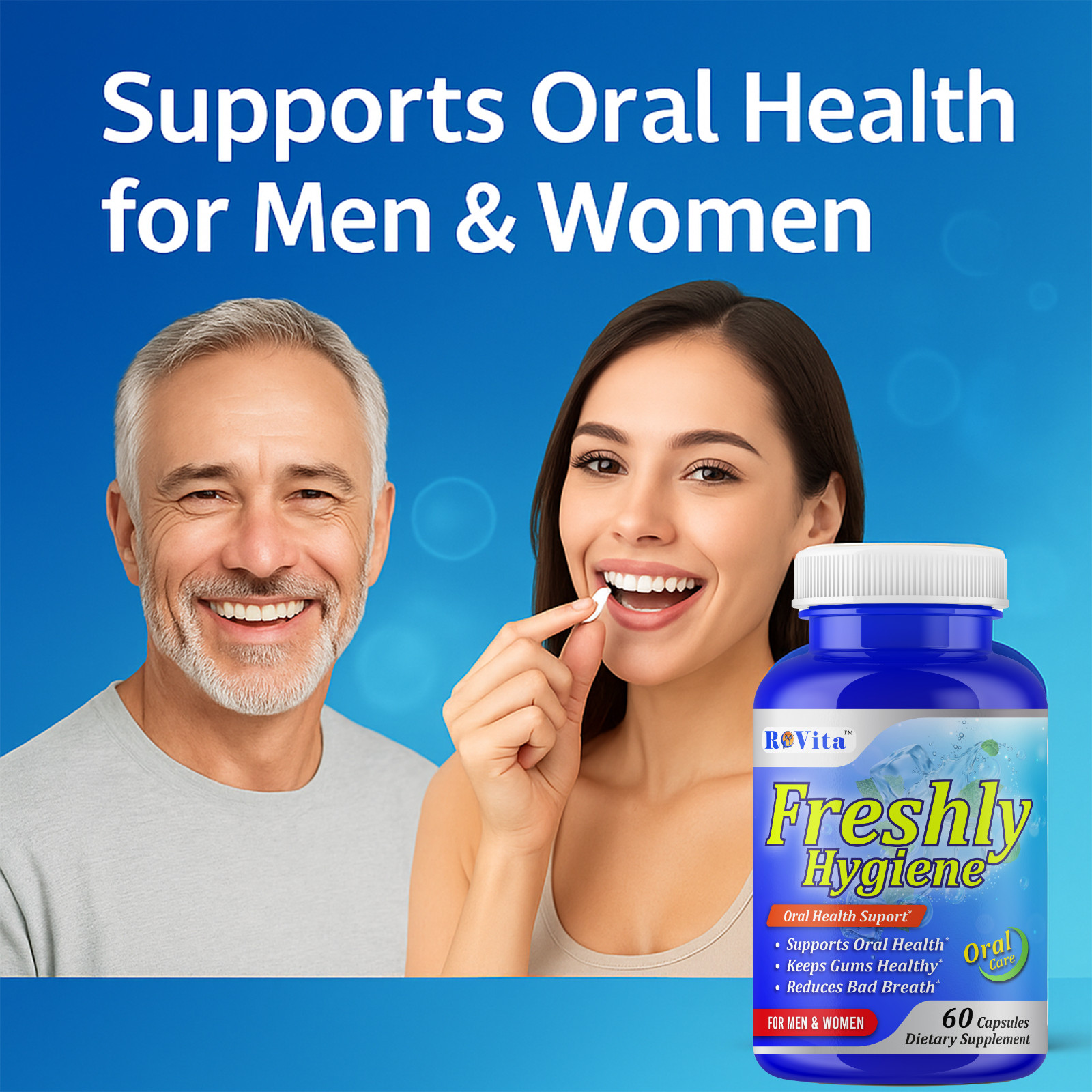 Oral Breath Freshener Dental Probiotics –Oral Health Supplement for Fresh Breath