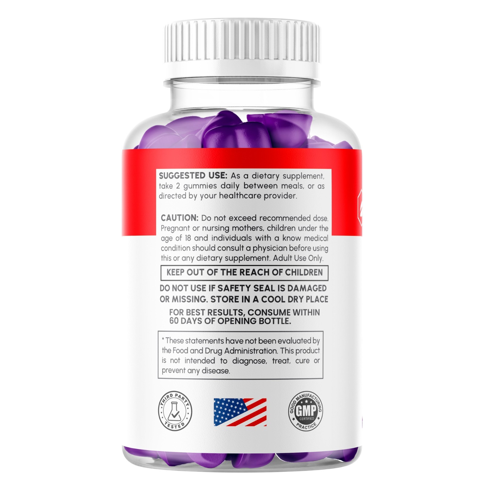 (1 Pack) Lyvaris Male ACV Gummy Male Health Support Formula Ly Varis 60 Gummies