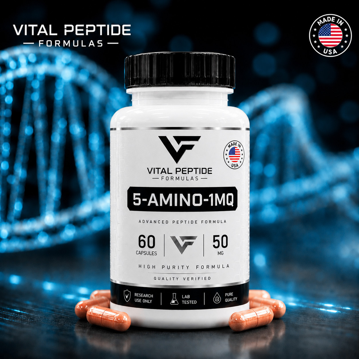 5-AMINO-1MQ (50mg) 60ct | USA Made | Free Shipping