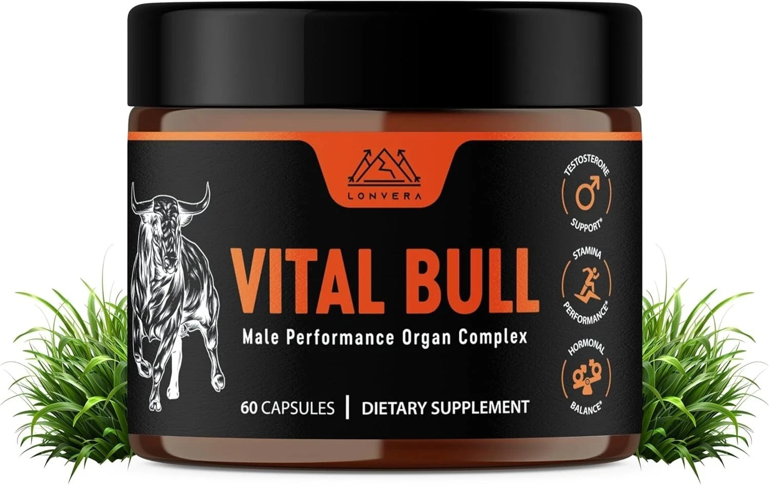 Lonvera Vital Bull Beef Organ Supplement for Men – Grass Fed Organs branded