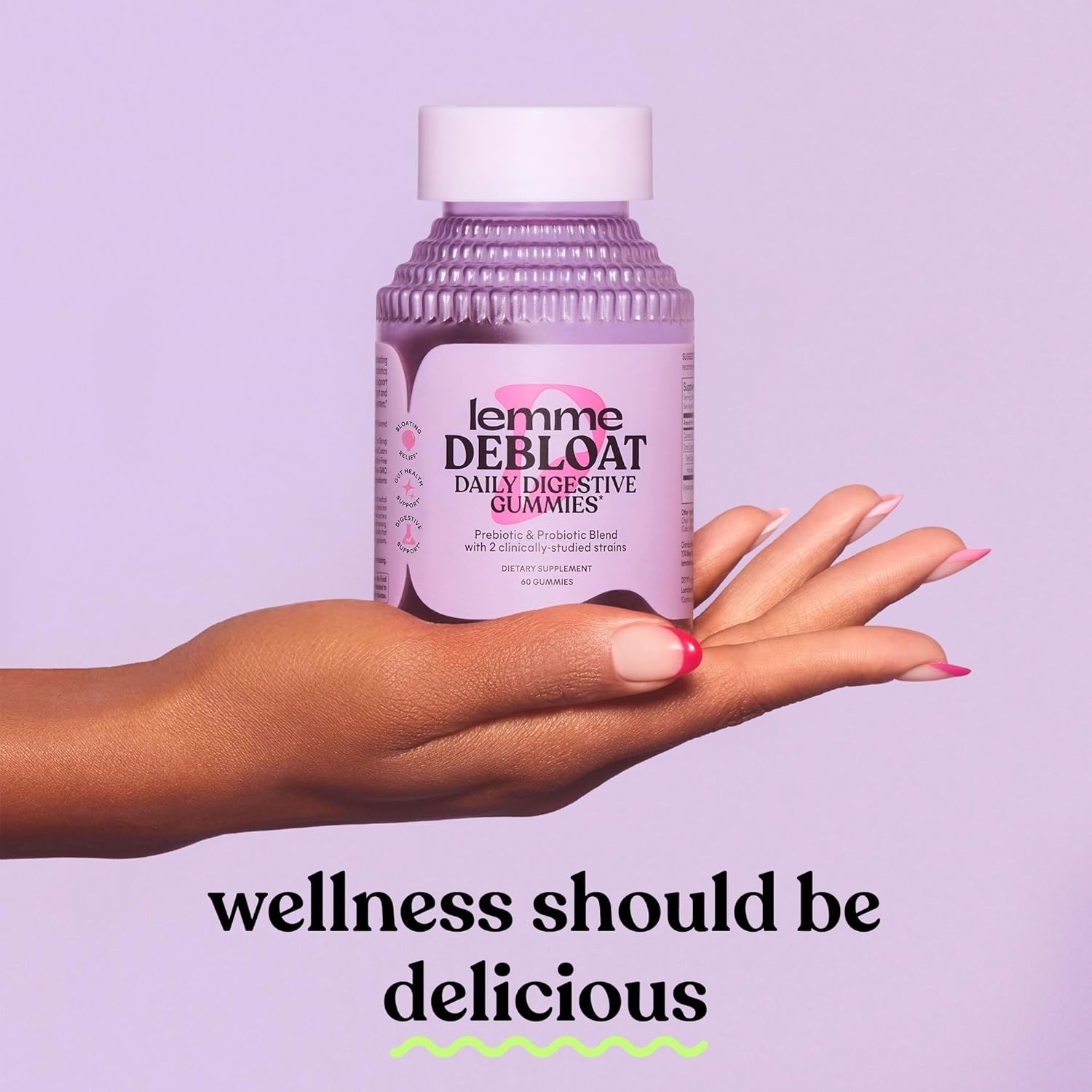 Clinically Proven Probiotics in Debloat Gummies – 60 Count for Bloating Relief