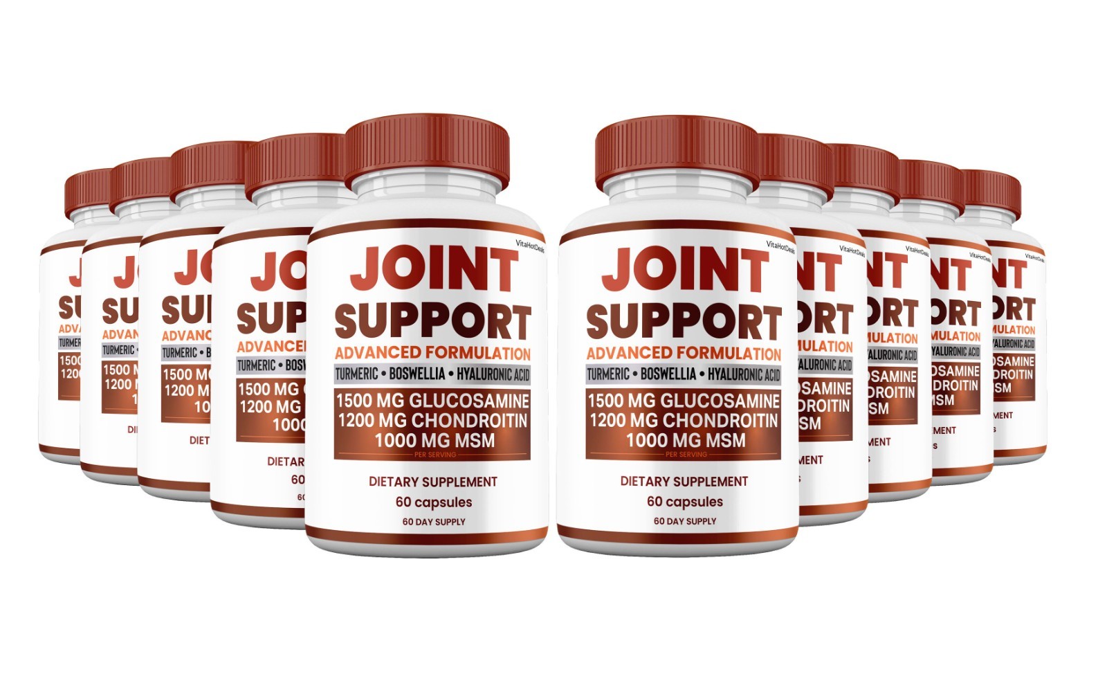 Joint Support Capsules, Max Strength, Joint Support Supplement (10 pack)
